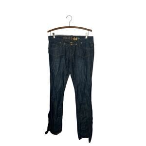 Women's Mudd Dark Blue‎ Low Rise Flare Jeans Y2K - Size 9